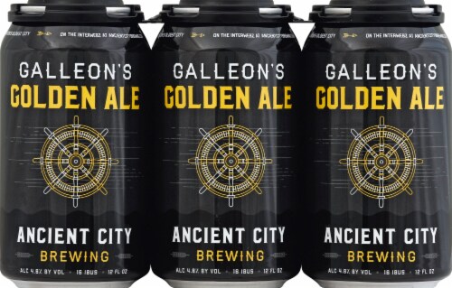 Ancient City Brewing Galleon’s Golden Ale Perspective: front