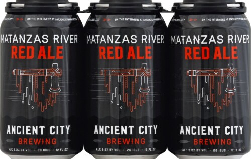 Ancient City Brewing Matanzas River Red Ale Perspective: front