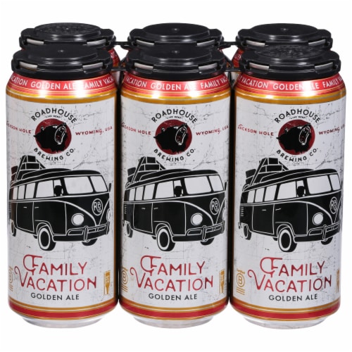 Roadhouse Brewing Co. Family Vacation Golden Ale Perspective: front