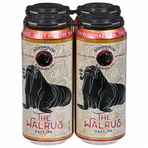 Roadhouse Brewing Co. The Walrus Haxy IPA Perspective: front