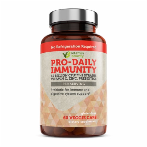 Vitamin Bounty Pro-Daily Immunity Probiotic Capsules Perspective: front