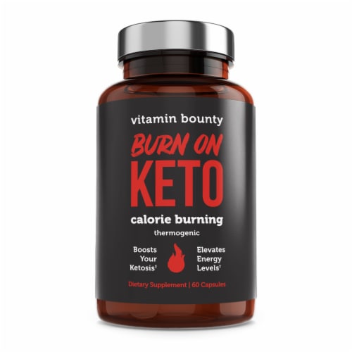 Vitamin Bounty Burn On Keto Calorie Burning Thermogenic Capsules Perspective: front