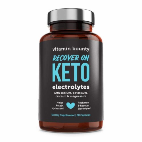 Vitamin Bounty Recover on Keto Electrolyte Capsules Perspective: front
