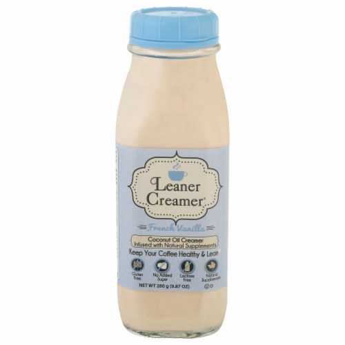 Leaner Creamer® French Vanilla Coconut Oil Creamer Perspective: front