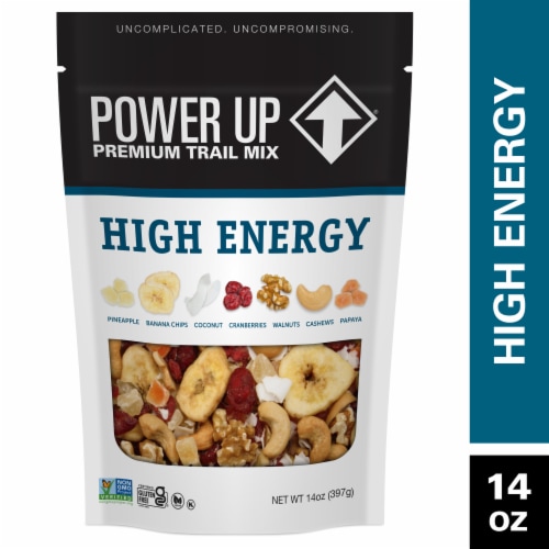 Power Up® High Energy Premium Trail Mix Perspective: front