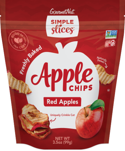 Gourmet Nut® Red Apples Apple Chips Perspective: front