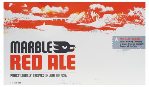 Marble Brewery Red Ale Perspective: front