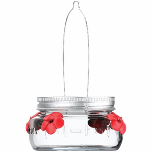 Nature's Way® Mason Jar Hummingbird Feeder Perspective: front