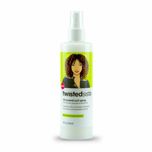 Twisted Sista 30 Second Curl Spray Perspective: front