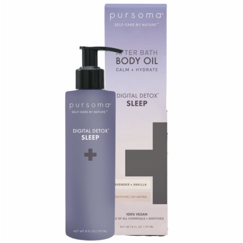 Pursoma® Self-Care by Nature™ Digital Detox Sleep Body Oil Perspective: front