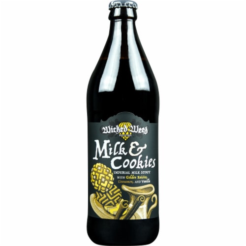 Wicked Weed Brewing Milk & Cookies Imperial Milk Stout Perspective: front