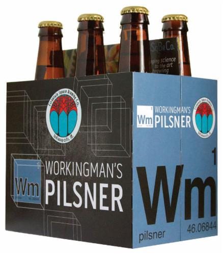Fountain Square Workingman's Pilsner Perspective: front