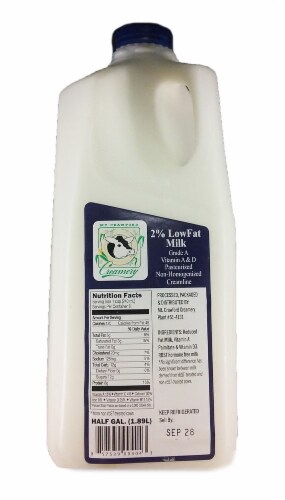 Mt. Crawford Creamery 2% Lowfat Milk Perspective: front
