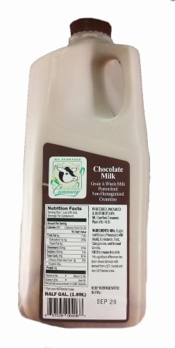 Mt. Crawford Creamery Chocolate Milk Perspective: front