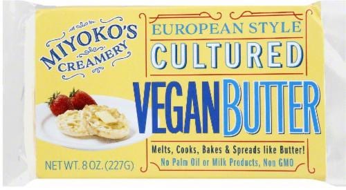 Miyoko's Creamery Cultured Vegan Butter Perspective: front