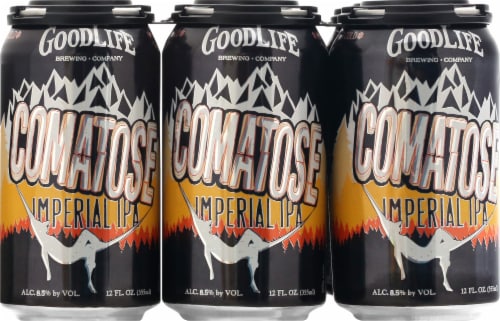 GoodLife Brewing Co. Comatose IPA Beer Perspective: front