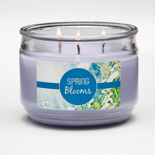 Candle-lite Spring Blooms 3-Wick Candle Perspective: front