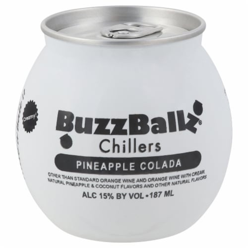 BuzzBallz Chillers Pineapple Colada Chiller Ready to Drink Cocktail Single Can