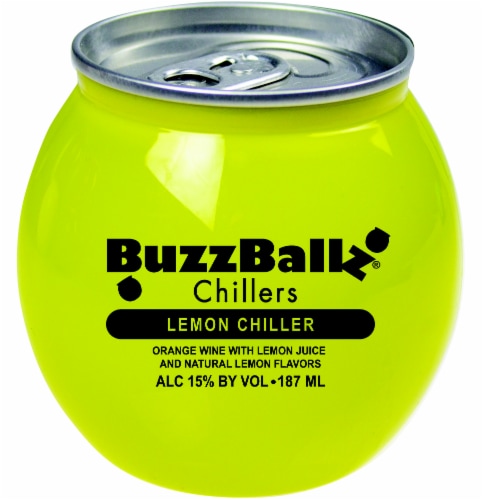 BuzzBallz Chillers Lemon Chiller Premixed Cocktail Drink Perspective: front