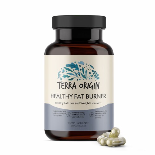 Terra Origin Healthy Fat Burner Capsules Perspective: front