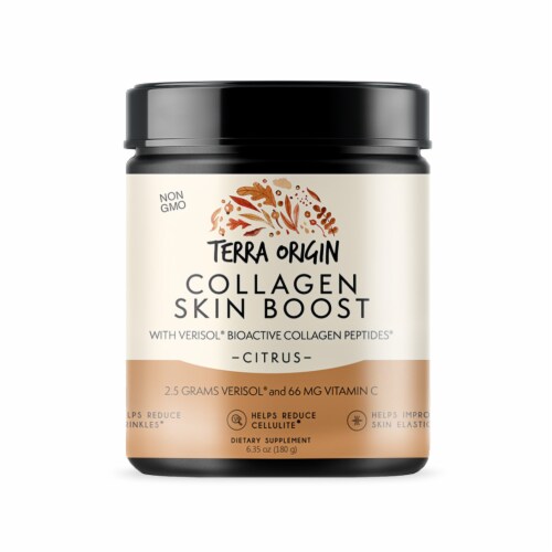 Terra Origin Citrus Verisol Collagen Skin Boost Powder Perspective: front