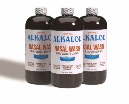 Alkalol Nasal Wash 3 Count Perspective: front
