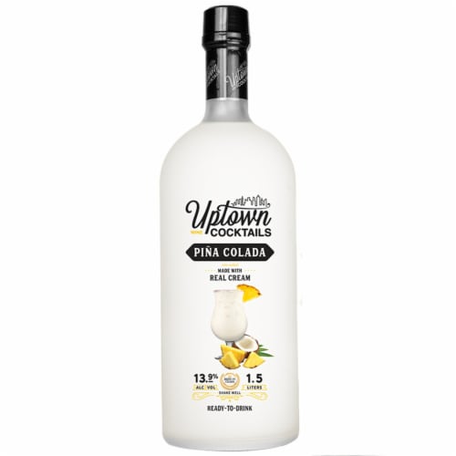 Uptown Wine Cocktails Pina Colada Texas Coconut Wine Based Cocktail Perspective: front