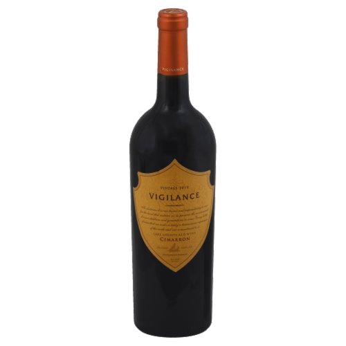 Vigilance Cimarron California Red Wine Perspective: front