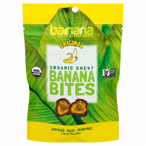 Barnana Organic Gluten Free Original Chewy Banana Bites Perspective: front