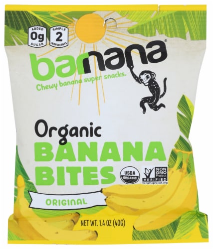 Barnana Original Organic Chewy Banana Bites Perspective: front