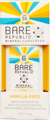 Bare Republic® Sport Mineral Sunscreen Stick SPF 50 Perspective: front