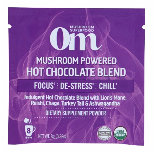 Om™ Hot Chocolate Mushroom Powder - 1 Each - 10 CT Perspective: front