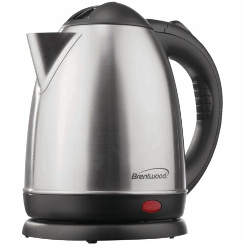 Brentwood Brushed Stainless Steel Electric Cordless Tea Kettle, 1.5 L -  Kroger