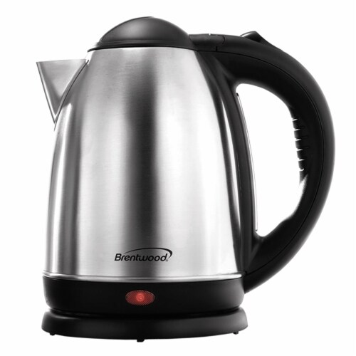 Brentwood Appliances KT-1790 1.7 L Electric Cordless Tea Kettle 1000W - Brushed Stainless Ste Perspective: front