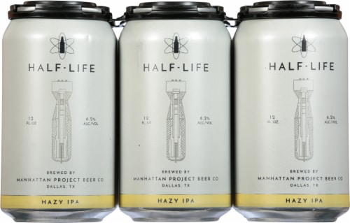 Manhattan Project Beer Co Half-Life Hazy IPA Perspective: front