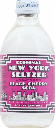 Original New York Seltzer Black Cherry Soda Perspective: front