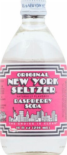 Original New York Seltzer Raspberry Soda Perspective: front
