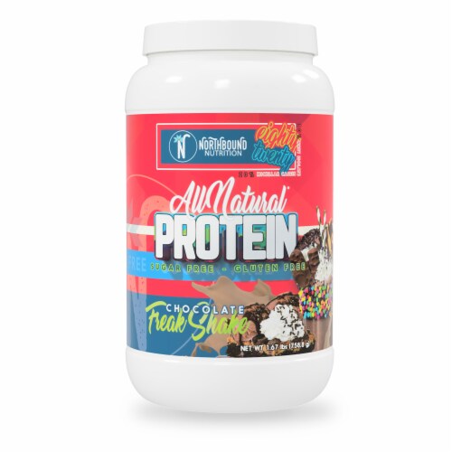 NorthBound Nutrition All Natural Chocolate FreakShake Protein Powder Perspective: front
