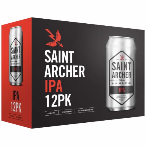 Saint Archer Brewing Company IPA Beer Perspective: front