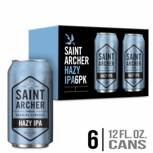 Saint Archer Hazy IPA Beer Perspective: front