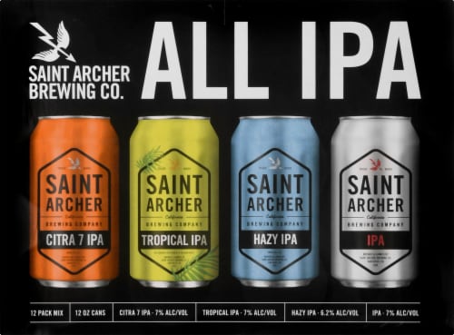 Saint Archer Brewing Company IPA Variety Pack Perspective: front