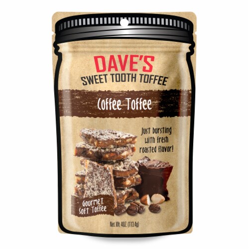 Dave's Sweet Tooth Coffee Toffee Perspective: front