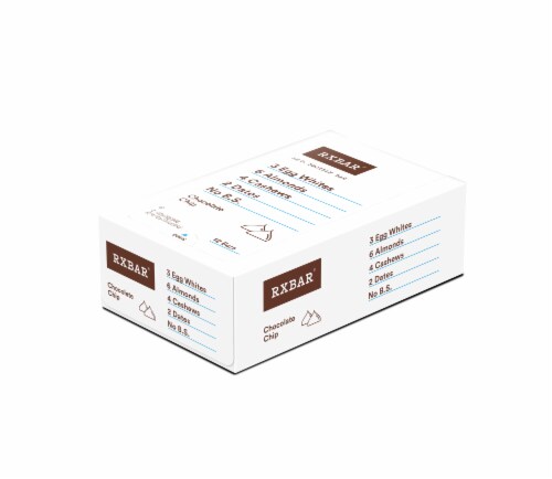 RXBAR Chocolate Chip Protein Bars 12 Count Perspective: front