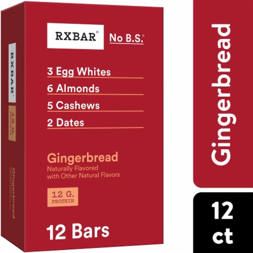 RXBAR Gingerbread Protein Bars Perspective: front