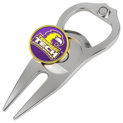 Hat Trick Openers 6 In 1 Golf Divot Tool - Tennessee Tech Golden Eagles Perspective: front