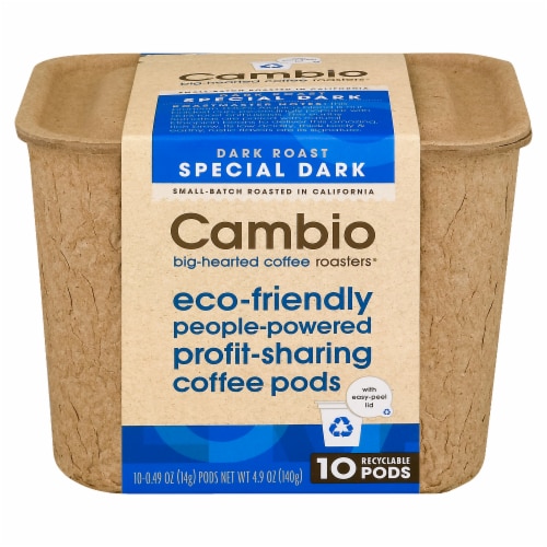 Cambio Roasters Special Dark Roast K-Cup Coffee Pods Perspective: front