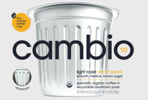 Cambio Roasters® Light Roast Donut Blend K-Cup Coffee Pods Perspective: front