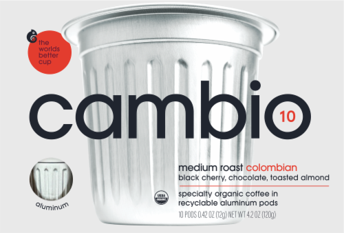 Cambio Roasters® Medium-Dark Roast Colombian Organic Coffee Pods