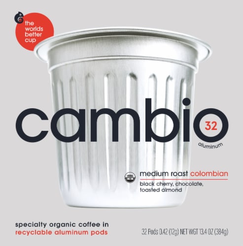 Cambio Roasters Medium Roast Columbian Coffee Pods Perspective: front