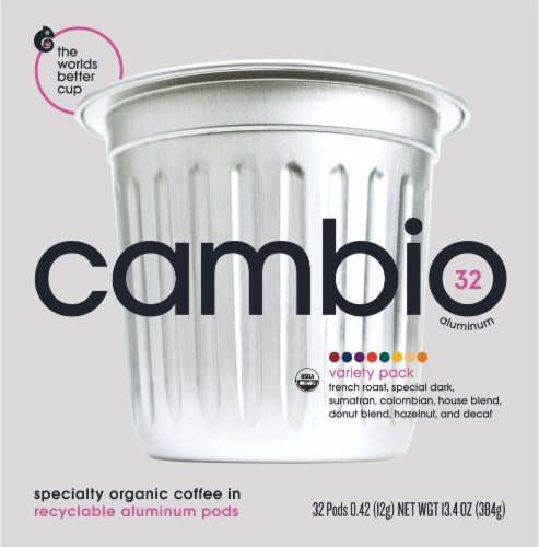 Cambio Roasters Variety Pack Coffee Pods Perspective: front